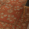 Transitional Oriental Pattern Red /Orange Wool Tufted Rug - PM57, 9.6x13.6