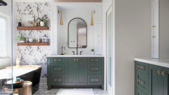 Black and White Master Bathroom