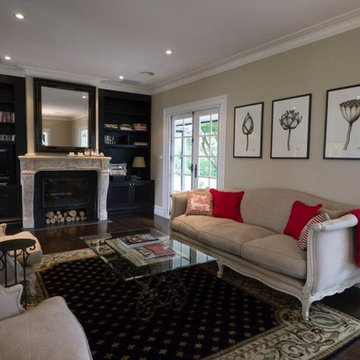 Country home in the French black and cream style