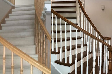 Example of a trendy staircase design in Ottawa