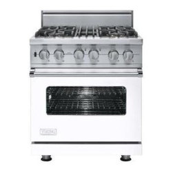 Viking 30" Pro-style Dual-fuel Range, White Natural Gas | VDSC5304BWH - Gas Ranges And Electric Ranges