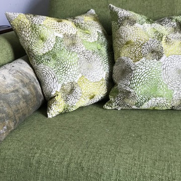 Glamorous embroidered throw pillows
