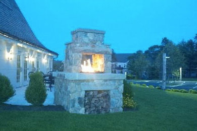 Black Smith inspired Outdoor Fire Place