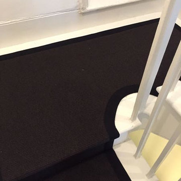 Black Carpet Runner to Stairs