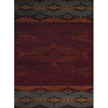 United Weavers Affinity Native Skye Red Accent Rug 1'10x3'