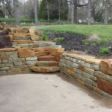 Suffield Retaining Wall and Stairs