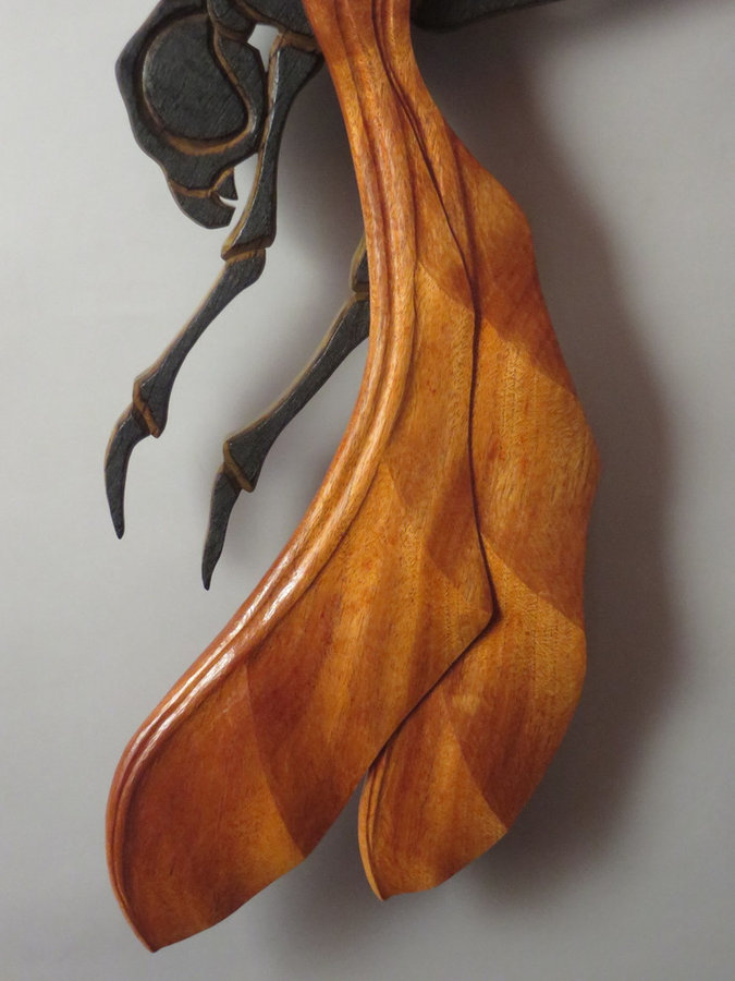 DETAIL: SuperFly (Wall-mounted Sculpture 44"x14")