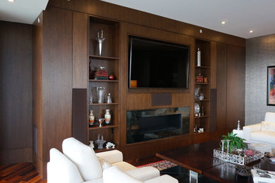 Example of a trendy home design design in Atlanta