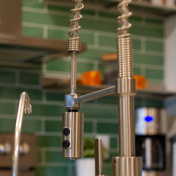 Modern Waterfall Kitchen