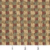 Green, Beige and Red, Check Southwest Style Upholstery Fabric By The Yard