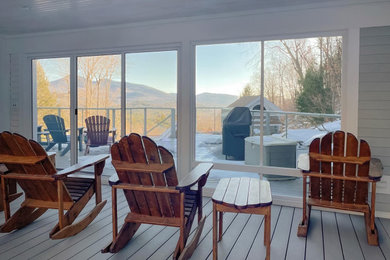 This is an example of a modern porch design in Other.