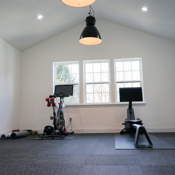 Alexandria, VA: Detached Car Garage with a Second Floor Workout Room