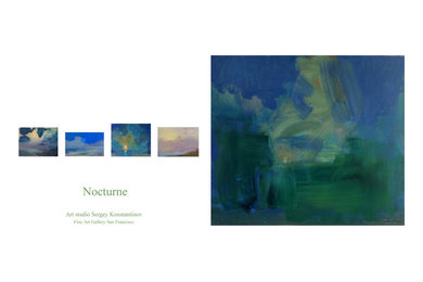 Nocturne. Painting. Art studio Sergey Konstantinov San Francisco.
