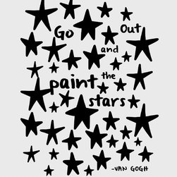 Paint The Stars (blanc) - Kids Wall Decor