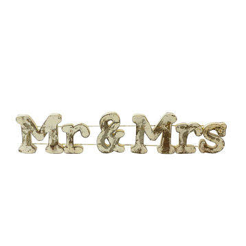 Mr. & Mrs. White Wash Sign