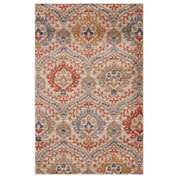 Augusta Oriental Vintage Traditional Area Rug, Ginger, 7x9