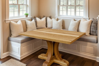 Example of a cottage dining room design in Charlotte