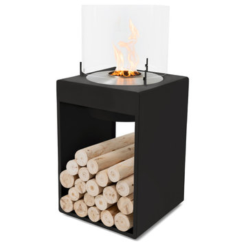 EcoSmart Pop 8T Fireplace Smokeless, Black, Ethanol Burner