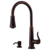 Pfister GT529-YP Ashfield 2 Function Pullout Spray High Arc - Tuscan Bronze