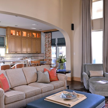 Transitional Family Room in Dallas, TX