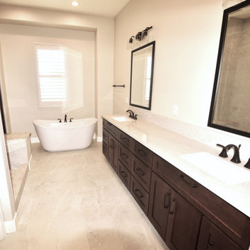Chris and Annette Oggerino Master Bath Before and After