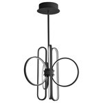 Oxygen Lighting - Lupe 23" Chandelier, Black - Stylish and bold. Make an illuminating statement with this fixture. An ideal lighting fixture for your home.