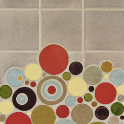 4"x4" Organic Edge Field Tile with Bubbles - Tile