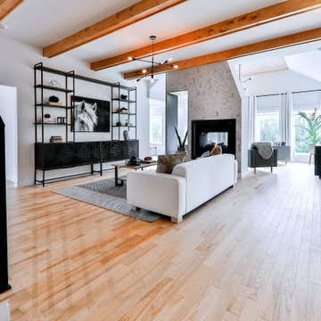 Rustic modern living room