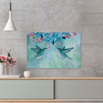 "The Singing Birds" Painting Print on Wrapped Canvas