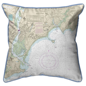 Betsy Drake North Long Island Sound, NY Nautical Map Large Corded Indoor/Outdoo