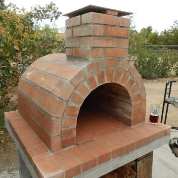The Brown Family Wood Fired Brick Pizza Oven in California