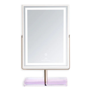 Impressions Vanity Prisma 360 Tri-Tone LED Makeup Mirror, Size: 15.25x9.7x5.8, White