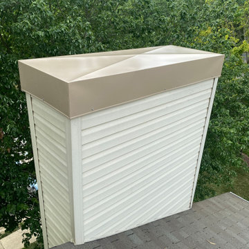 Powder Coated Chimney Chase Cover
