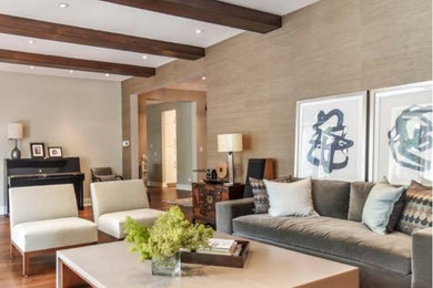 Living room - eclectic living room idea in Chicago