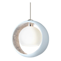 Pogo - White/inner Silver Foil - Pendant Lighting