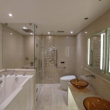 Condominium Washroom renovation Handicap accessible