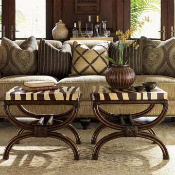 Royal Kahala Edgewater Rolled Arm Sofa With Nailhead Trim
