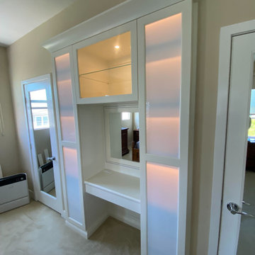 Aliso Viejo Vanity Purse Storage Closet and Vanity
