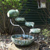Decorative Green Cascade Solar Fountain