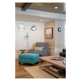 Lake Minnetonka Nantucket-Style Beauty - Beach Style - Basement ...