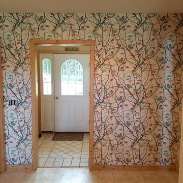 Birch Lake Kitchen Feature Wall. Elk Rapids, MI.