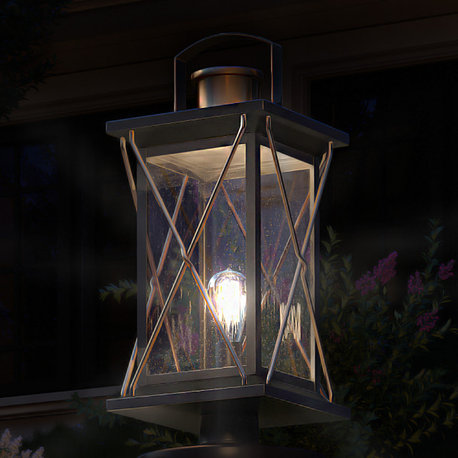 Luxury Colonial Outdoor Post/Pier Light, Olde Bronze, UHP1230