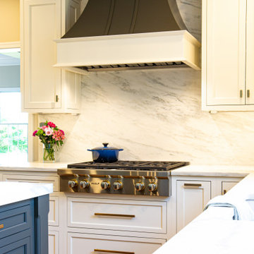 Contemporary White and Gold Wolf Kitchen