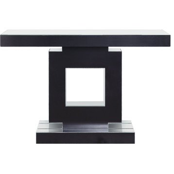ACME Noralie Console Table, Mirrored and Faux Diamonds