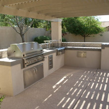 built in BBQ