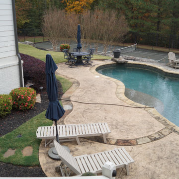 Outdoor Makeover and Swimming Pool Renovation Project- Milton, GA.