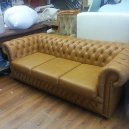 re-upholster a traditional chesterfield sofa - Sofas