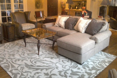 Example of a classic living room design in Other