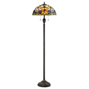 Quoizel Lighting Tf878f Kami 2 Light Tiffany Floor Lamp Vintage