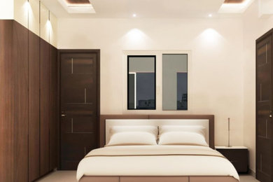 ムンバイにあるアジアンスタイルのおしゃれな寝室
